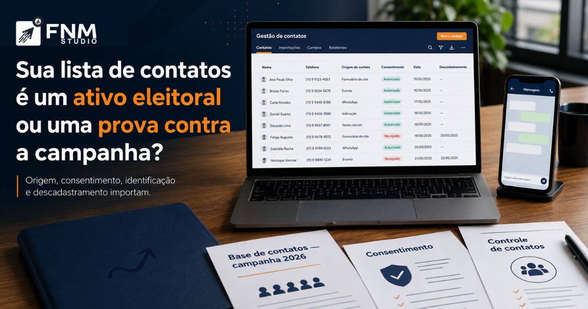 Sua lista de WhatsApp é um ativo eleitoral ou uma prova pronta contra a campanha?