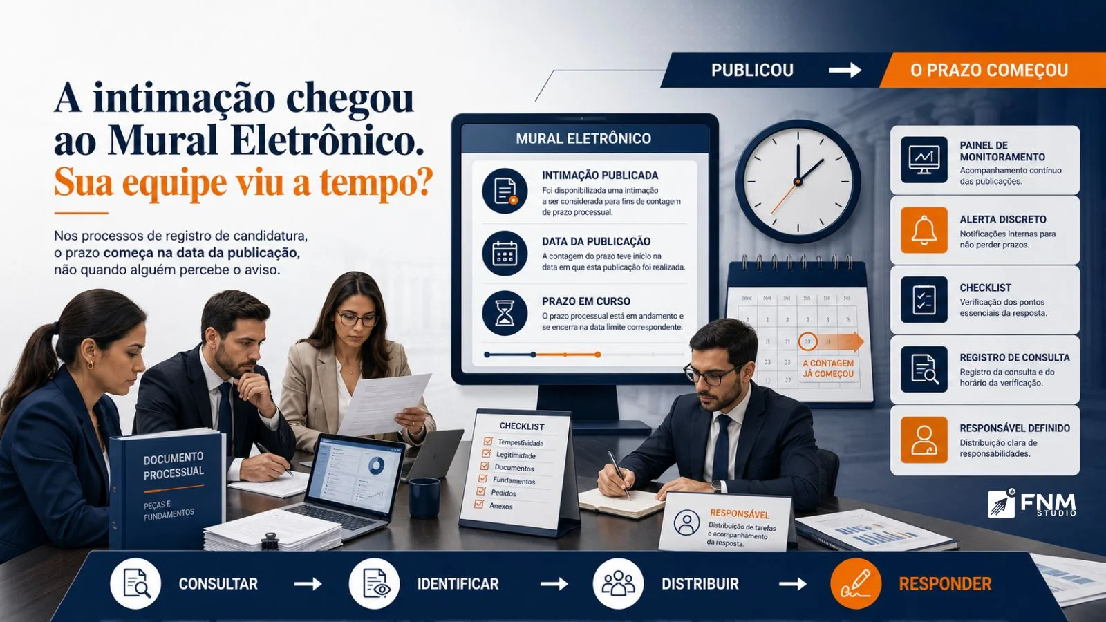 A intimação chegou ao Mural Eletrônico. Sua equipe viu a tempo?