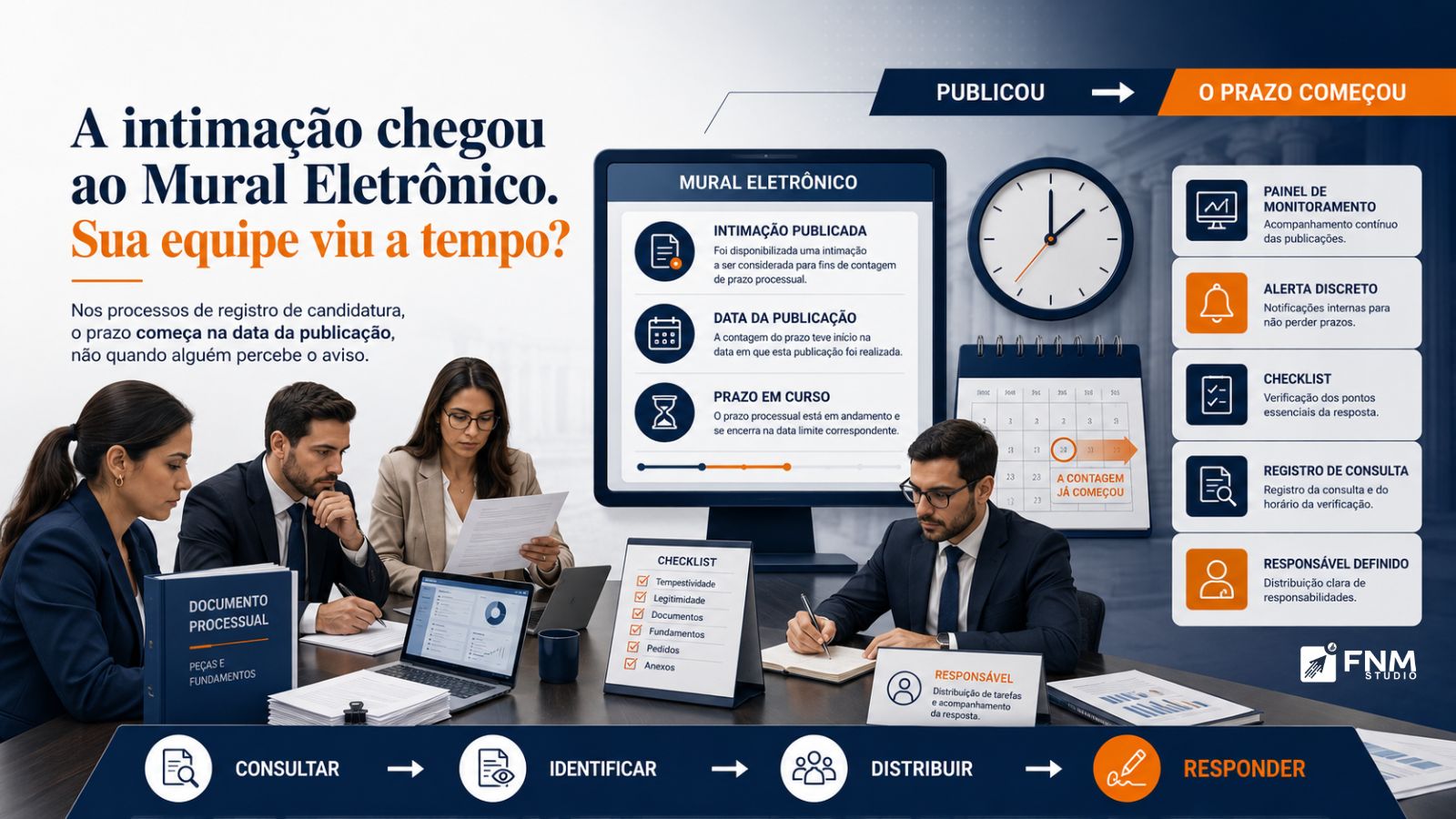 A intimação chegou ao Mural Eletrônico. Sua equipe viu a tempo?