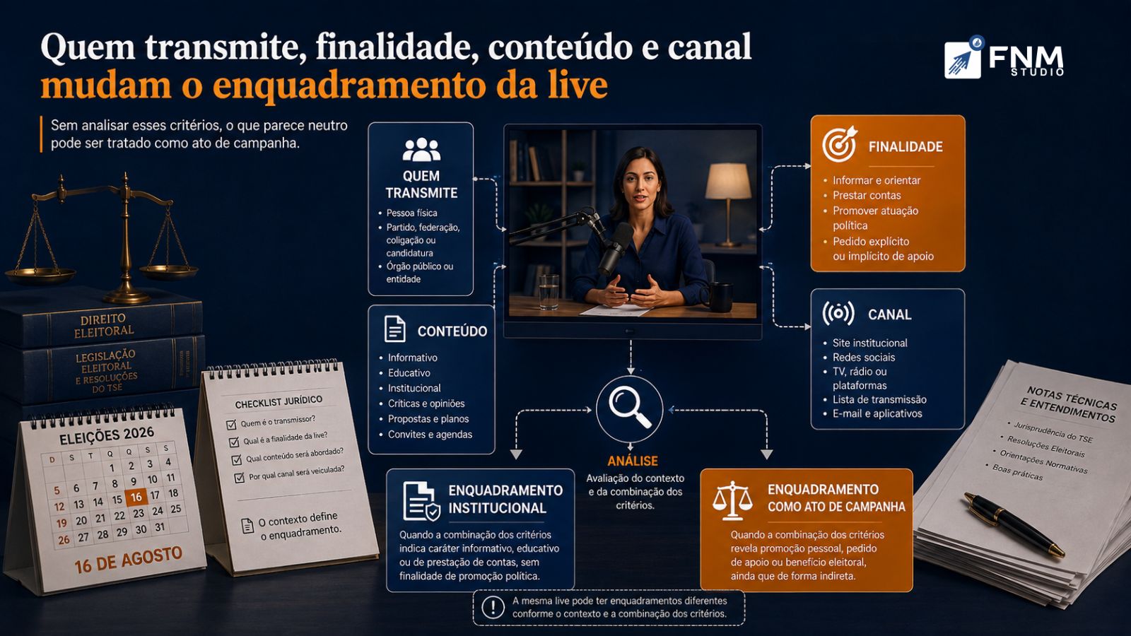 A live parece institucional. A partir de 16 de agosto, pode ser ato de campanha.