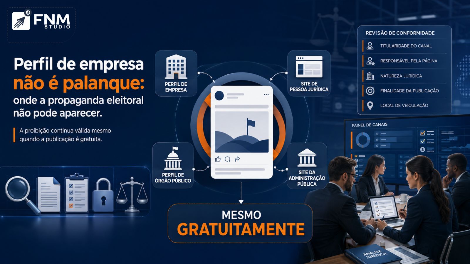 Perfil de empresa não é palanque: onde a propaganda eleitoral não pode aparecer.
