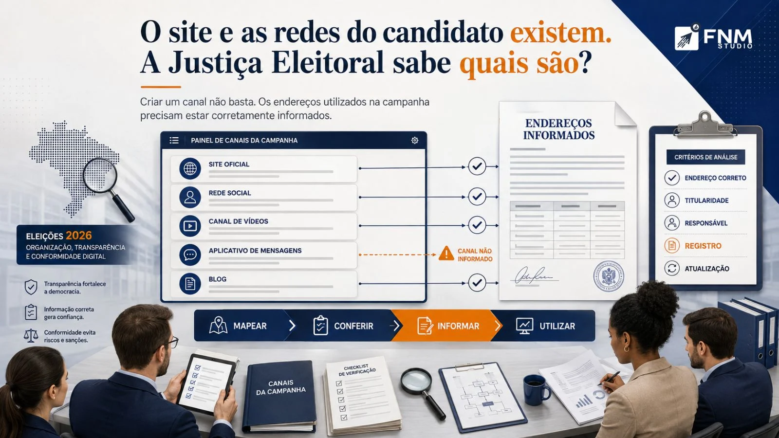 O site e as redes do candidato existem. A Justiça Eleitoral sabe quais são?